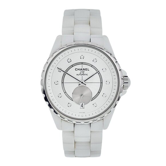 Chanel J12 Ceramic & Steel Silver Color Dial 37mm Automatic Women’s Watch H4345 - Picture 1 of 10